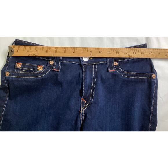 True Religion Women's Jennie Mid-Rise Curvy Skinny Jeans dark wash size 32 - Picture 5 of 7